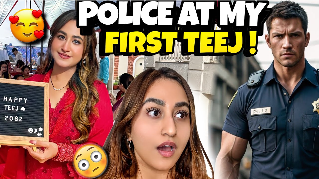 MY FIRST TEEJ PARTY 😁🎉 MUSIC SO LOUD POLICE CAME 🚨#alizehjamali 