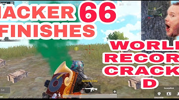 #bgmi HACKER FINISH 66 🤬 CRACKED WORLD RECORD IN ONE MATCH 😨😨😨 #bgmihighlights #bgmivideos