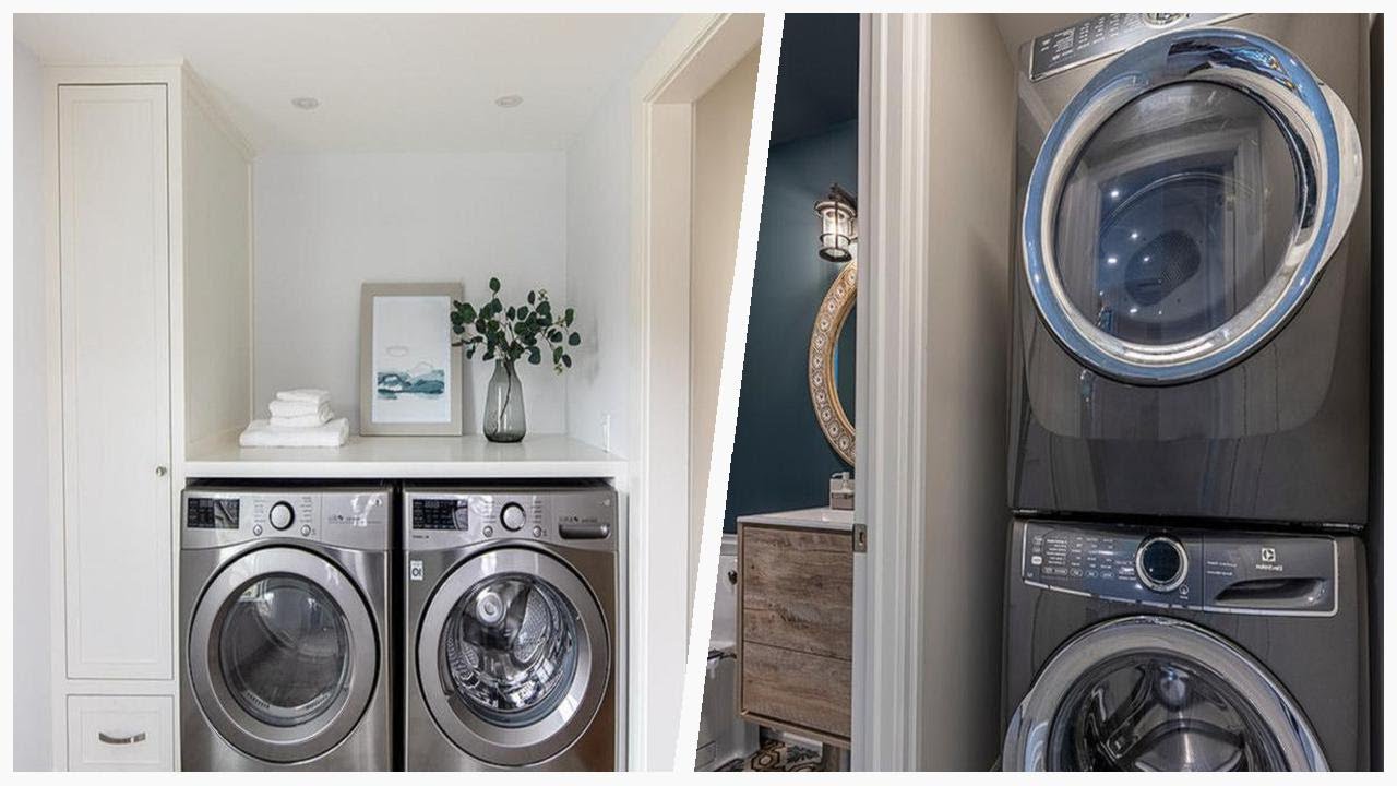 Maximize Space in Small Laundry Rooms with Chic Black Designs ...