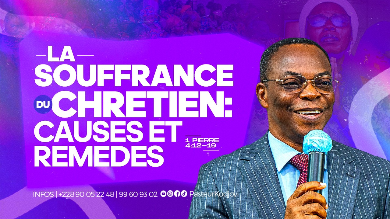 CULTE DOMINICAL - LA SOUFFRANCE DU CHRÉTIEN : CAUSES ET REMÈDES - DIMANCHE 15 FEVRIER 2026