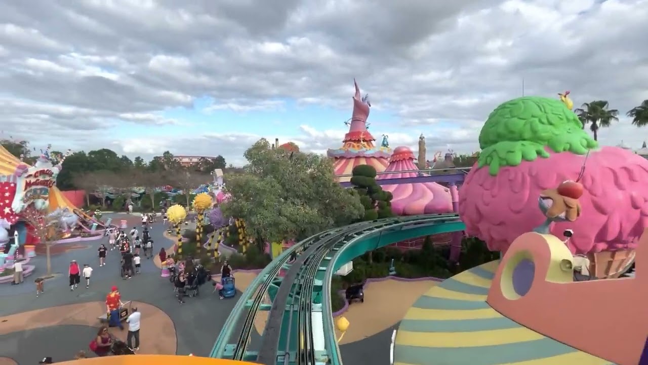 The High in the Sky Seuss Trolley Train POV