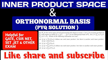 PYQ On Linear algebra | CSIR NET Sept 2022 | Orthonormal Basis #csirnetmathematics
