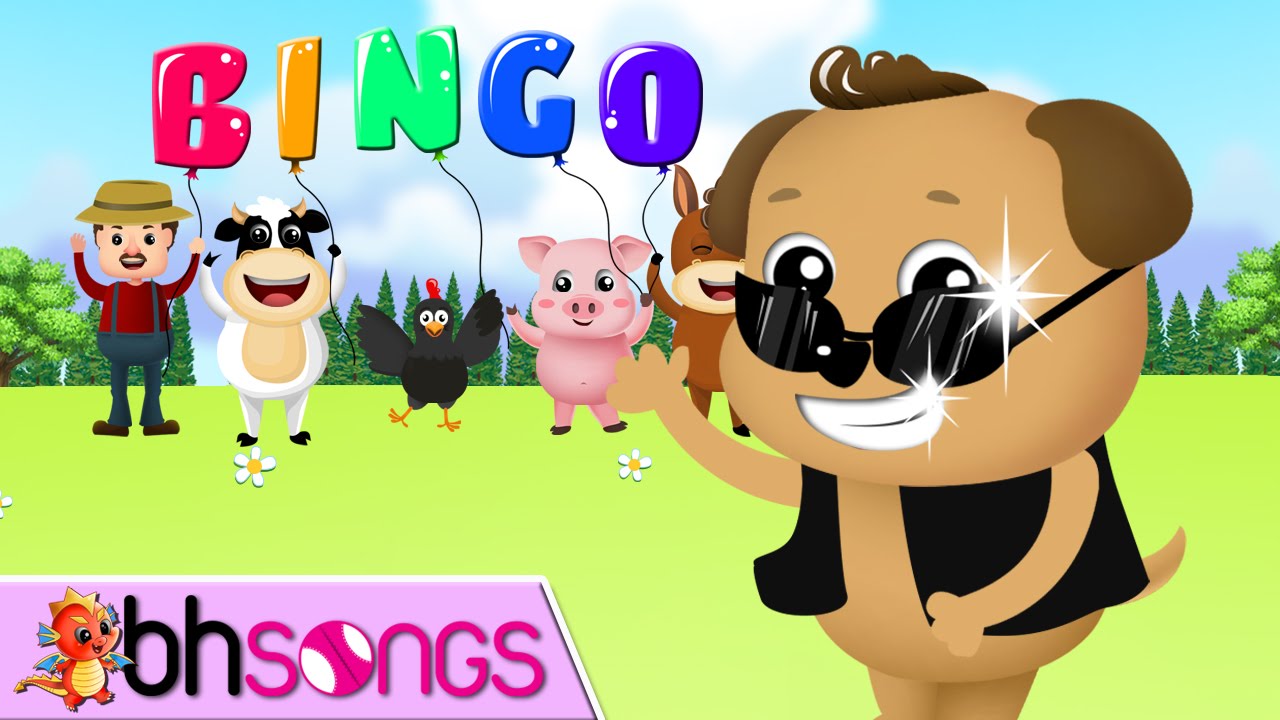 BINGO Version 2 | Nursery Rhymes Songs With Lyrics [ Vocal 4K ] - YouTube
