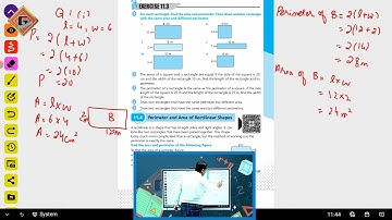 Gohar Skill Up Mathematics 5|Unit 11|Lec 6|Perimeter and Area|Exercise 11.3