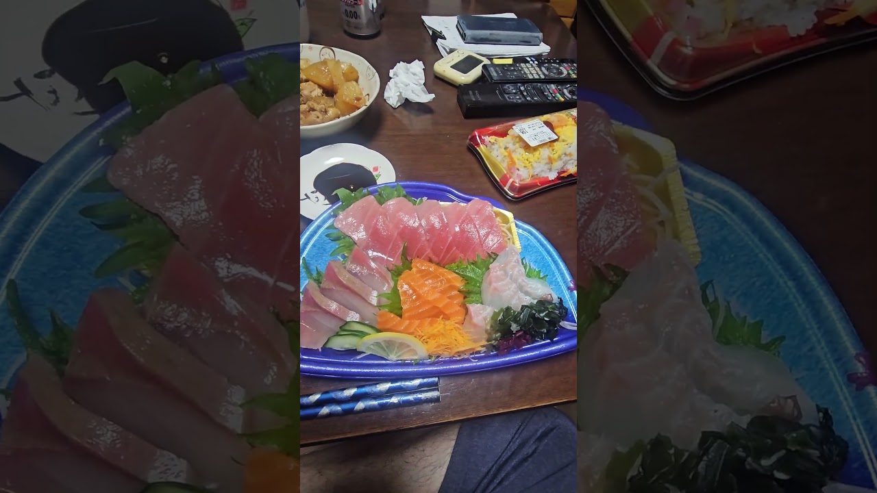 7月1日(水)【今日の夕食】刺身 ほか - YouTube