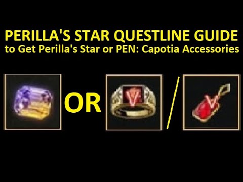 Perilla's Star Questline to Get Perilla's Star or PEN CAPOTIA Accessories (Time Stamp & Subtitle)