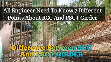 What Is Difference Between RCC And PSC I-Girder 🌉. RCC And PSC I-Girder मे क्या अंतर है. 🙏
