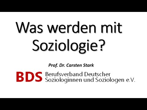 Video: Soziologe Als Beruf