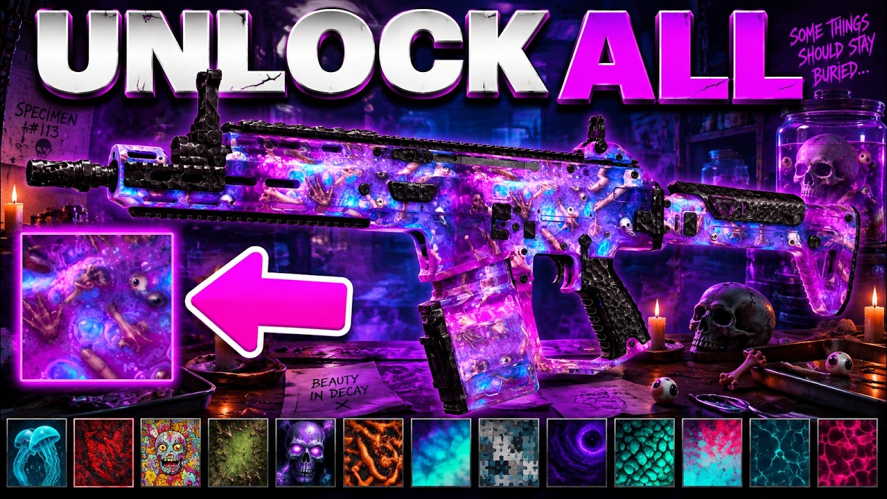*NEW* UNLOCK ALL SEASON 6 CAMOS in BO7! NEW Haunting Event Camos, Win Streak Camos, Zombie Camos!