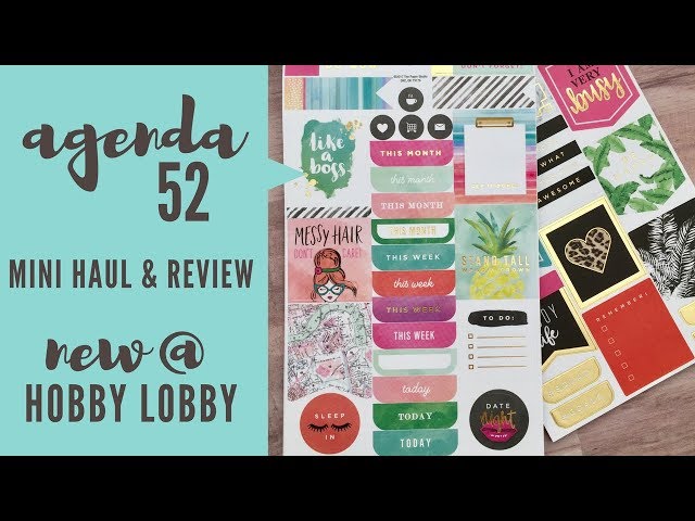 The latest Agenda 52 planners, now available at Hobby Lobby @YoYoFinds 