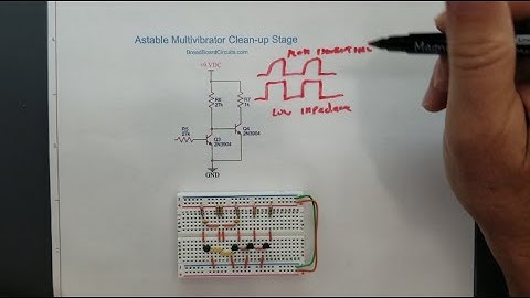#11:  Square-wave Generator using Transistors on a Breadboard