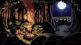 Frog Wizard Brewing Tea by campfire with relaxing music (sit and relax with him)