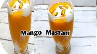 Mango Mastani recipe in 2 min how to make mango mastani delicious ice cream recipe