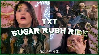 GIMME ME GIMME ME MORE 😱🔥 Reacting to TXT 'Sugar Rush Ride' Official MV | Ams & Ev React