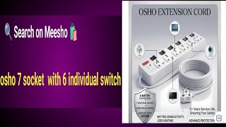 Osho 7 socket with 6 Individual switch