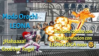 KOF 2002- LA Mejor Leona MÉXICO Humilla a Rugalero PERUANO👉¡CUIDADO FULL OCULTOS  Choi y Benimaru🤣!