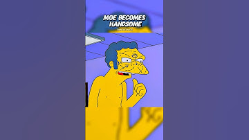 Moe Becomes Handsome... But It Goes to His Head 🤕 #simpsons #funny #shorts