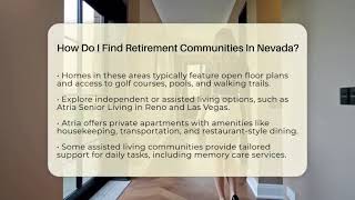 How Do I Find Retirement Communities In Nevada? - Get Retirement Help