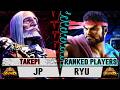 Takepi (1 Ranked JP) vs Ranked Players - Street Fighter 6