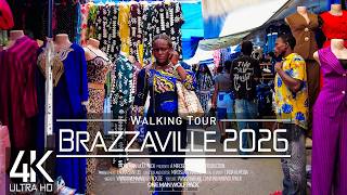 【4K 60fps】🇨🇫 VIRTUAL WALKING TOUR: 🚶 «Brazzaville - Congo 2026» 🎧 ORIGINAL SOUNDS 🚫 NO COMMENT 📺ASMR