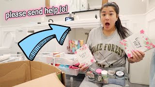 organize my entire bathroom with me!! plz send help lol