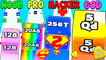 OMG 🤯 New World Record in Jelly Run 2048 🟥 COLLECTED ALL THE CUBES! [From 128M to 5Qd - Max LVL]