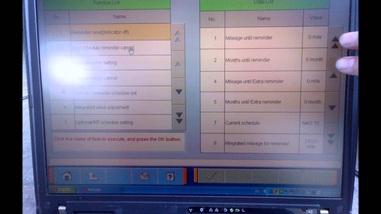 MITSUBISHI LANCER 2011 SERVICE REMINDER RESET YouTube