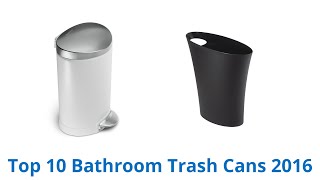 10 Best Bathroom Trash Cans 2016