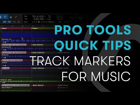 Pro Tools Quick Tips: Track Markers for Music in Focus