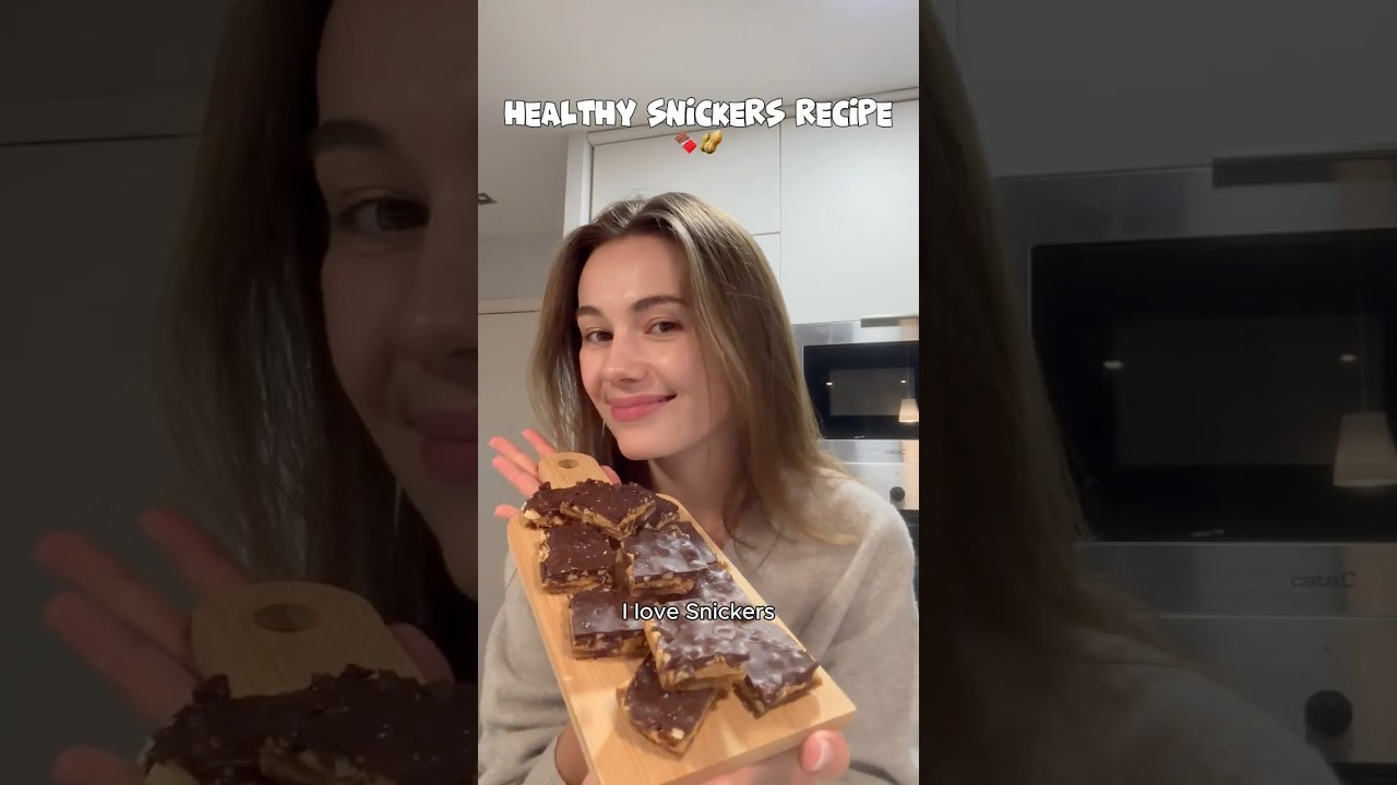 Рецепт полезных «Сникерсов» 🍫🥜 