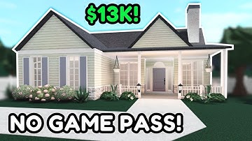 13k Realistic Summer NO GAME PASS Bloxburg House Build Tutorial *WITH VOICE*