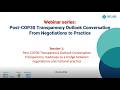 Post-COP30 Transparency Outlook Conversation Webinar Series: Session I