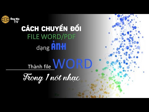 Video Chuyển file PDF dạng ảnh sang Word trong một nốt nhạc - youtube