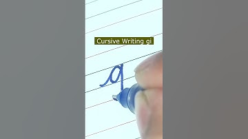 How to write small letter gi | Cursive writing a to z #cursivewriting #handwriting  #shorts