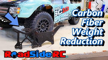 Team Associated Pro2 SC10 Weight Reduction Using DR10 Carbon Fiber Parts