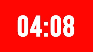4 Minute 8 Second Timer With Alarm Without Music