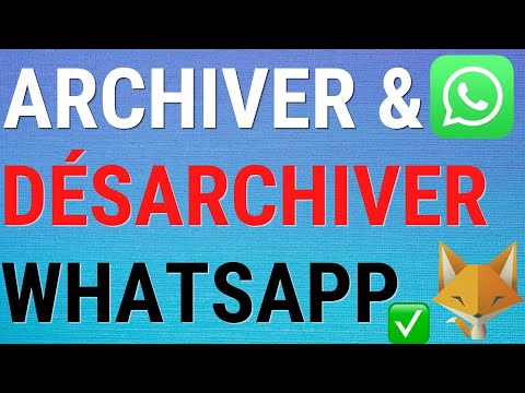 Vidéo: Qu'est-ce qu'une archive dans WhatsApp ?