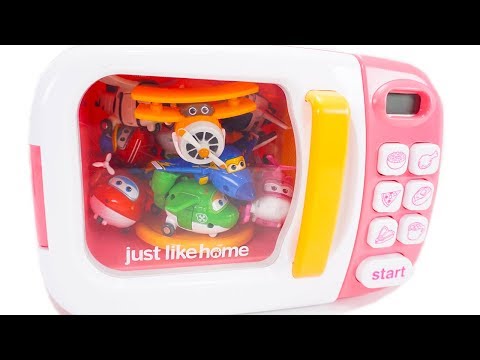 Super Wings in Microwave Transforming Robots Toys for Kids