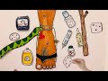 [Paper diy 🪸] Treatment of snakebite and foot massage ASMR  #紙遊び #紙遊戲 #sweetpapers