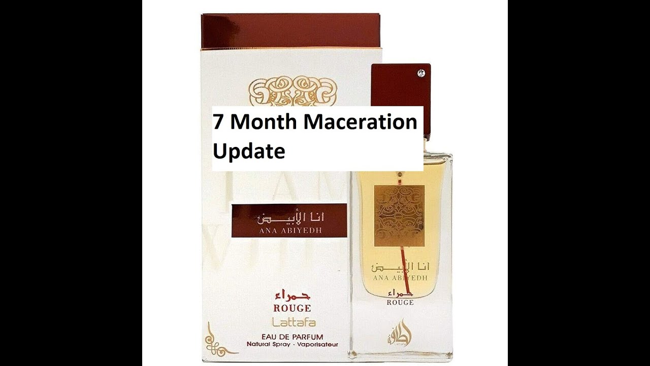 7 Month Maceration Update on Ana Abiyedh Rouge EDP by Lattafa | Fragrances 