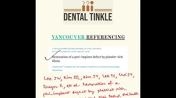 Citing a journal article using VANCOUVER REFERENCING style -Part 2