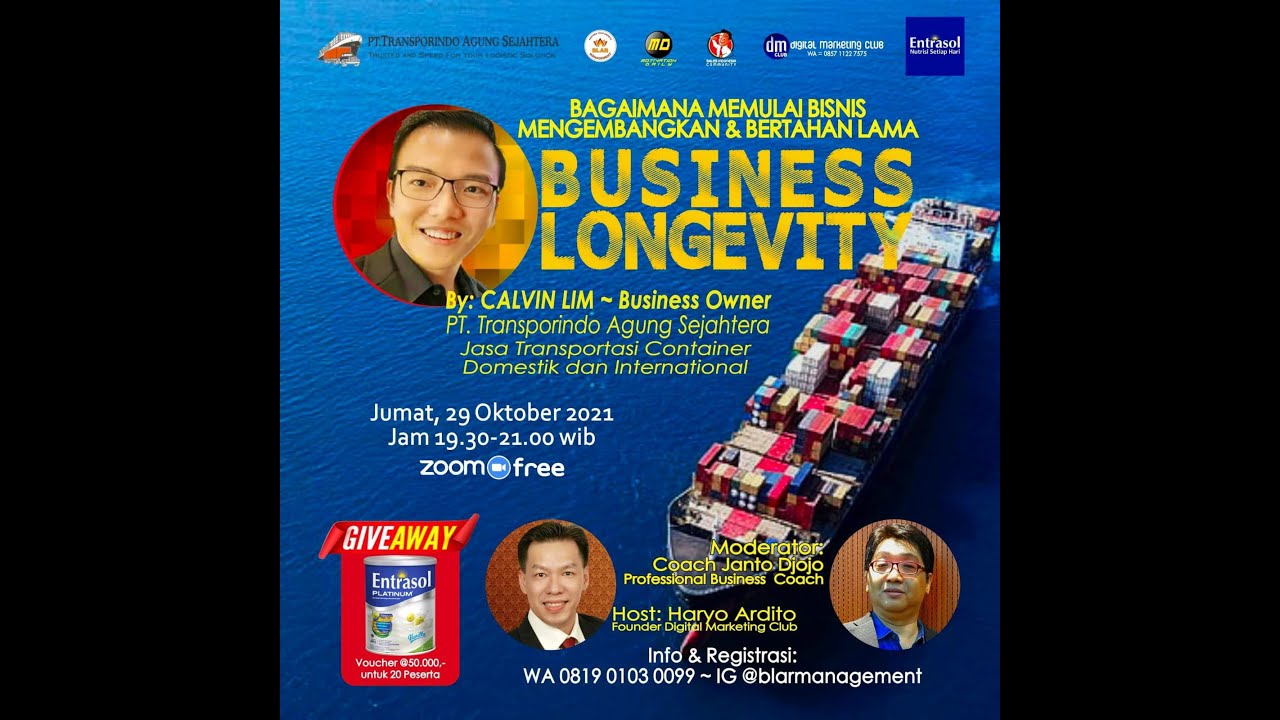 Business Longevity by Calvin Lim - Business Owner PT Transporindo Agung ...