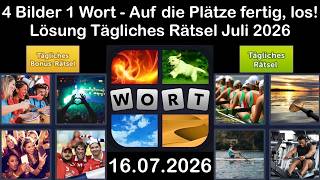 4 Bilder 1 Wort – Tägliches Rätsel Lösung 16.07.2026 - Auf diePlätze, fertig, los! Juli 2026 screenshot 4