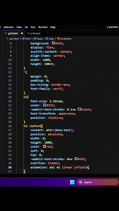 CSS Creative Text Animation Effects With Shadow | HTML | CSS - YouTube