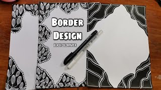 Border Design using Black ColorPaper only?