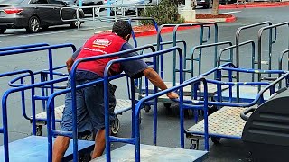 This Lowe's Employee Has Amazing Insane Skills, Shopping Cart Hack