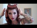 Bumper Bang/ Faux Bang Vintage Hair Tutorial by CHERRY DOLLFACE