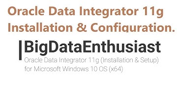 Installation of ODI - Oracle Data Integrator 11g (11.1.1.9) on Windows 10 | 4 Minutes Video