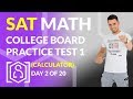 SAT Math: College Board Practice Test 1 Calculator (In Real Time)