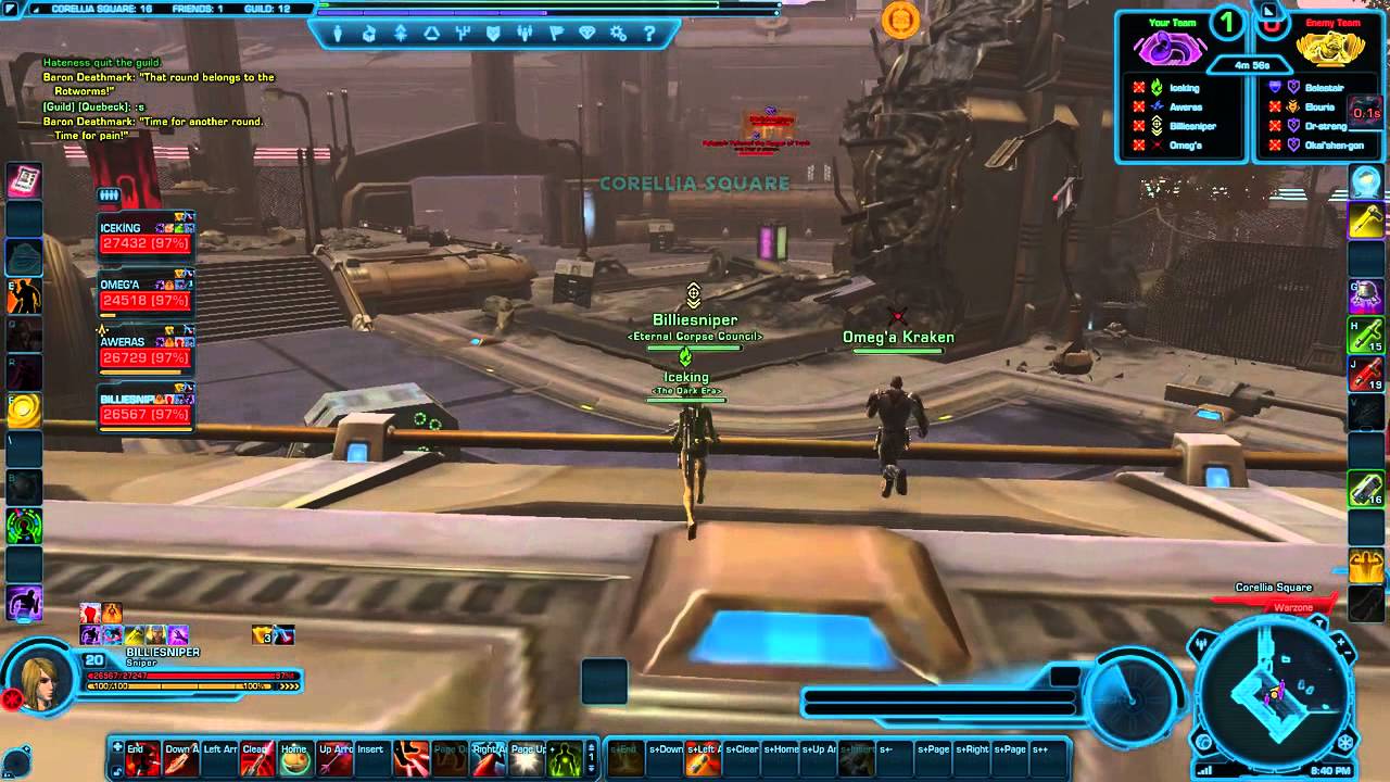 SWTOR 2.5 Sniper PvP Arena Corellia Square #7